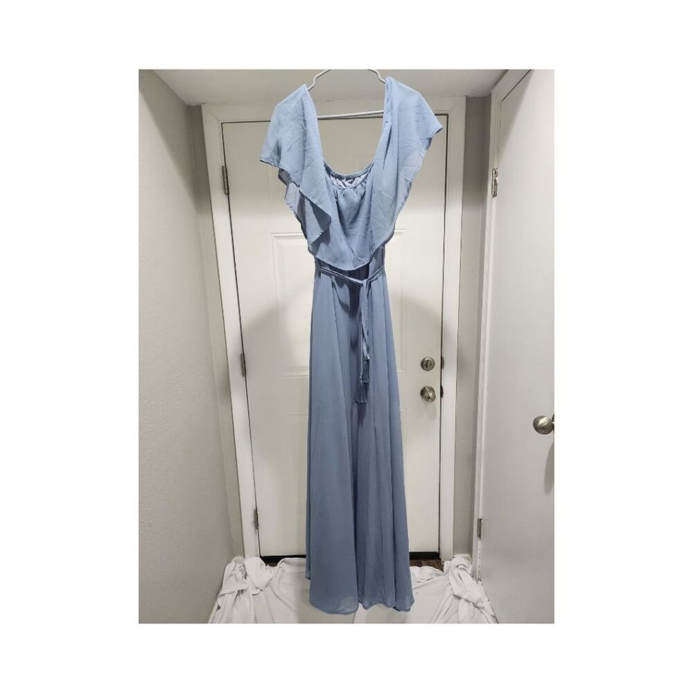 Balticborn Off the Shoulder Chiffon Maxi Dress
